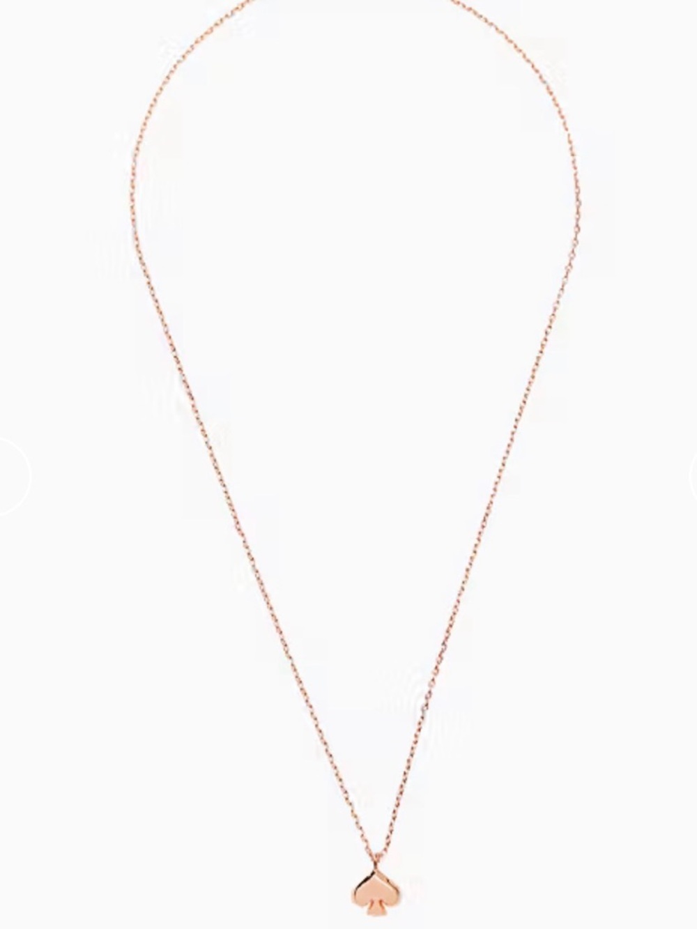 Kate Spade Rose Gold Pendant Necklace -